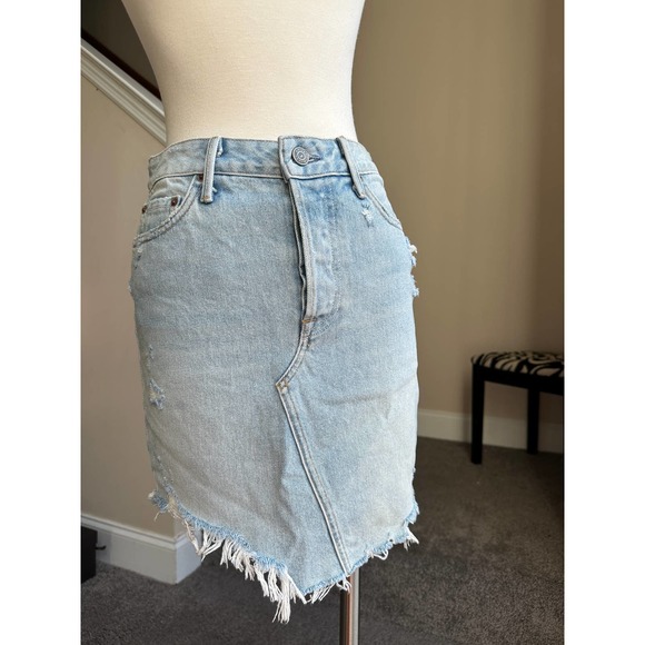 GRLFRND Rhoda high rise denim mini skirt, size 25 - Picture 2 of 15